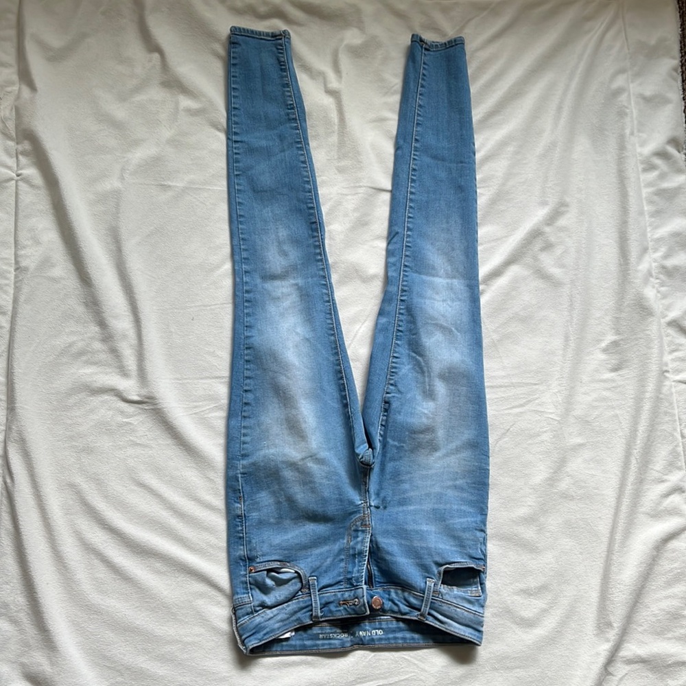Old Navy Rockstar Mid-Rise Light Washed Jeans